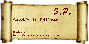 Serdült Péter névjegykártya